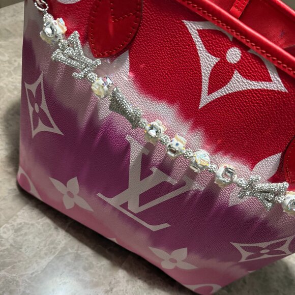 AUTHENTIC LOUIS VUITTON Red OMBRE NEVERFULL-RARE AND PRISTINE CONDITION - Picture 3 of 10